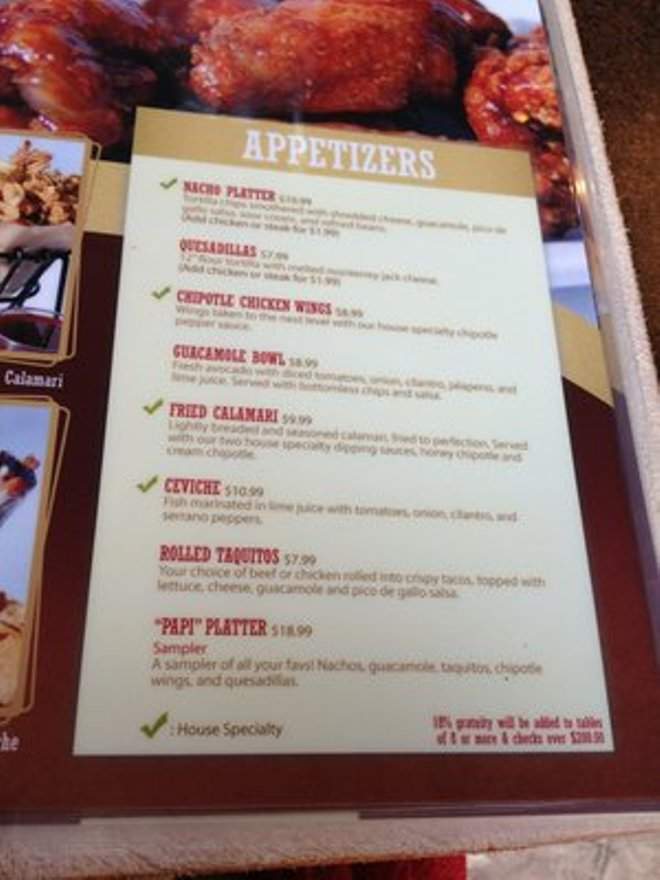 Grand Leyenda Cantina - Honolulu, HI menu_pic