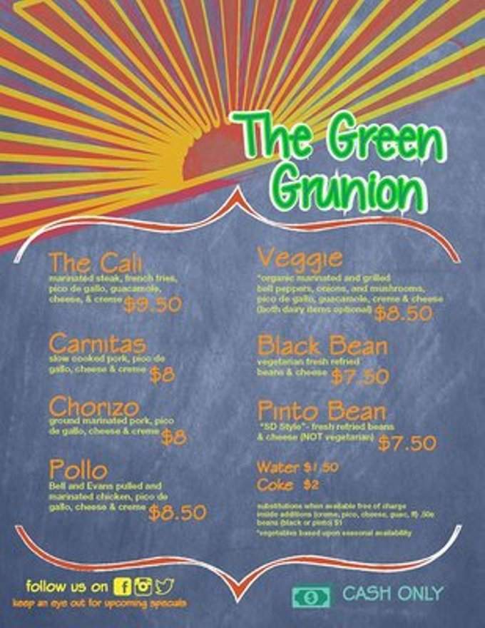 Green Grunion - Danbury, CT menu_pic