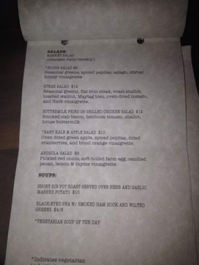 Griffin - Los Angeles, CA menu_pic