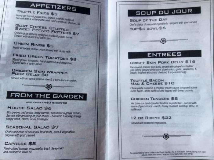 Grindhouse - Hot Springs, AR menu_pic