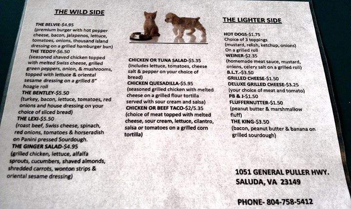 G's Country Store & Deli - Saluda, VA menu_pic