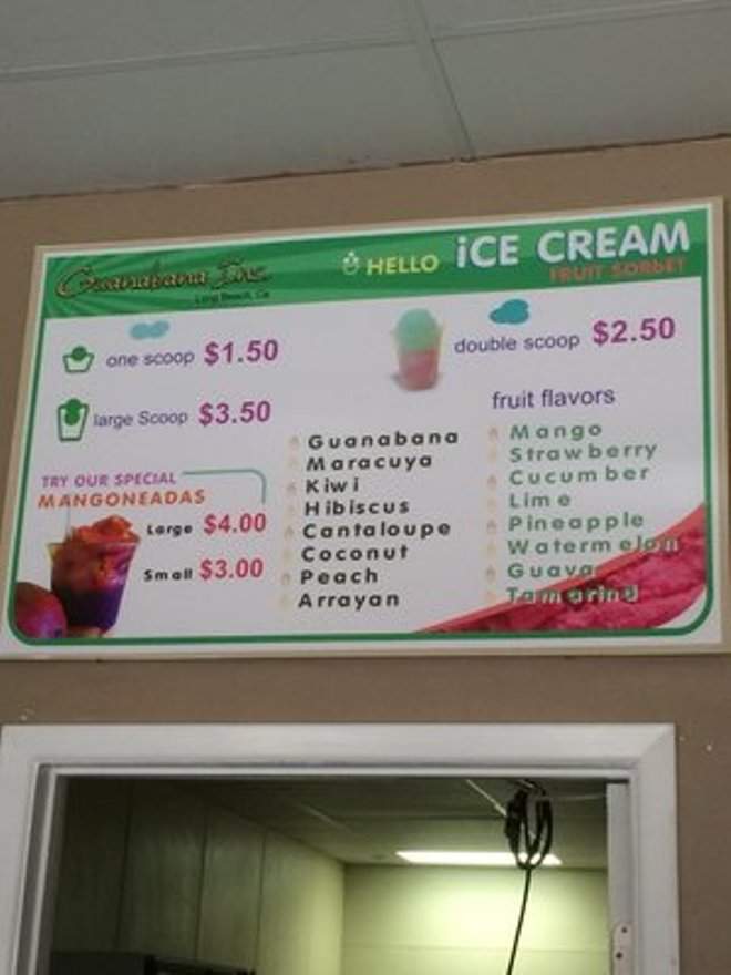 Guanabana - Long Beach, CA menu_pic