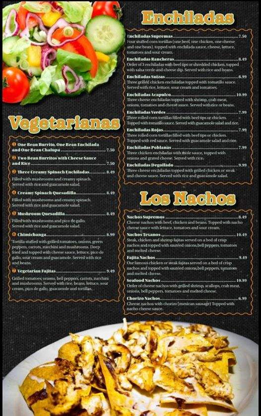 Hacienda 3 Amigos - Powell, TN menu_pic