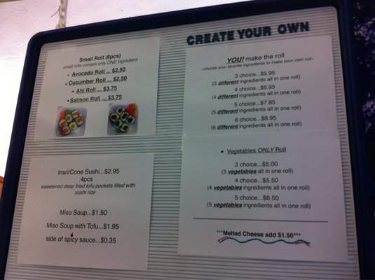 Hayashi's You Make Da Role - Kailua Kona, HI menu_pic