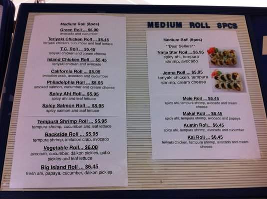Hayashi's You Make Da Role - Kailua Kona, HI menu_pic