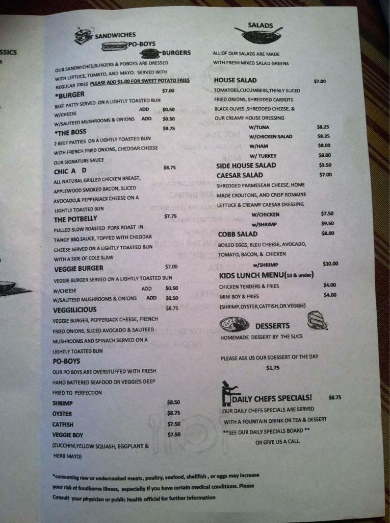 Hearty Bowl Cafe - Pass Christian, MS menu_pic