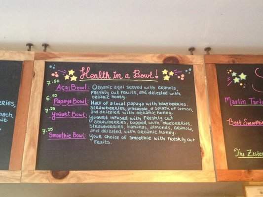 HiBlend Health Bar & Cafe - Honolulu, HI menu_pic