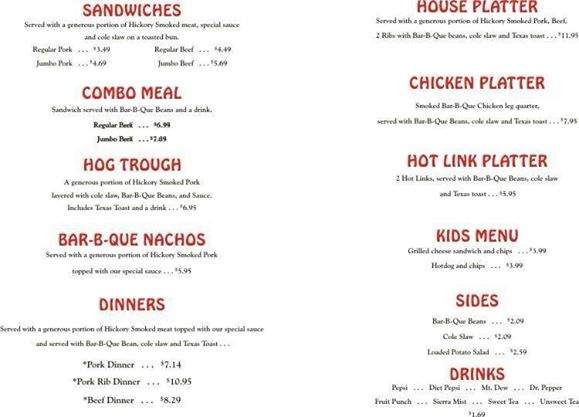 Hickory house BBQ - Neosho, MO menu_pic