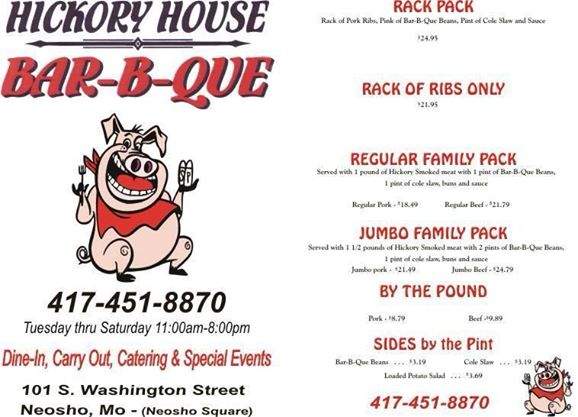 /380212933/Hickory-house-bbq-Menu-Neosho-MO - Neosho, MO