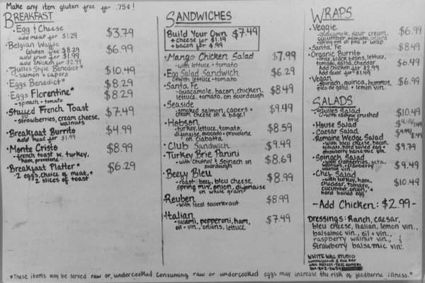 Hidden Julles Cafe - Warrenton, VA menu_pic