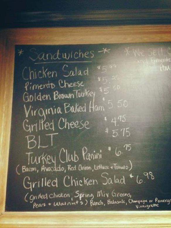 Higher Grounds Coffeehouse - Braselton, GA menu_pic