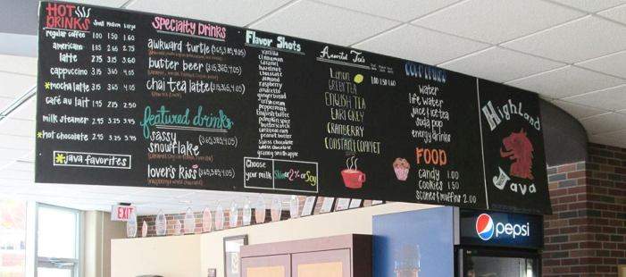 Highland Java - Alma, MI menu_pic