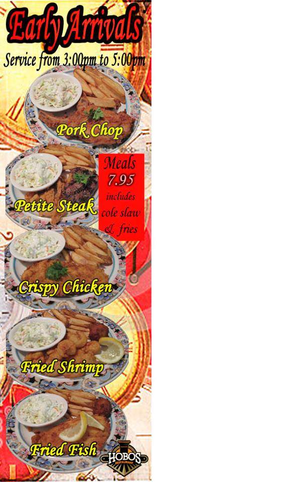 Hobo's Restaurant - Trenton, FL menu_pic