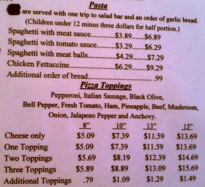 Holt Pizza & Restaurant - Holt, FL menu_pic