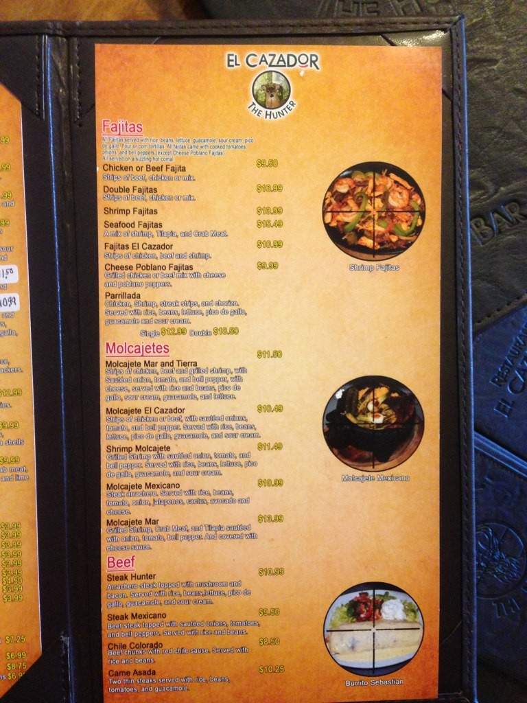 Hunter El Cazador - Lincoln, AR menu_pic