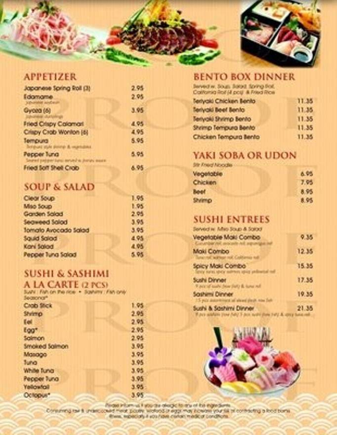 Ichiban Japanese Steakhouse - Summersville, WV menu_pic
