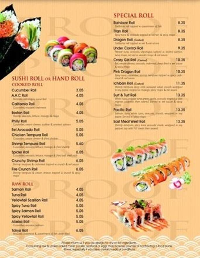 Ichiban Japanese Steakhouse - Summersville, WV menu_pic