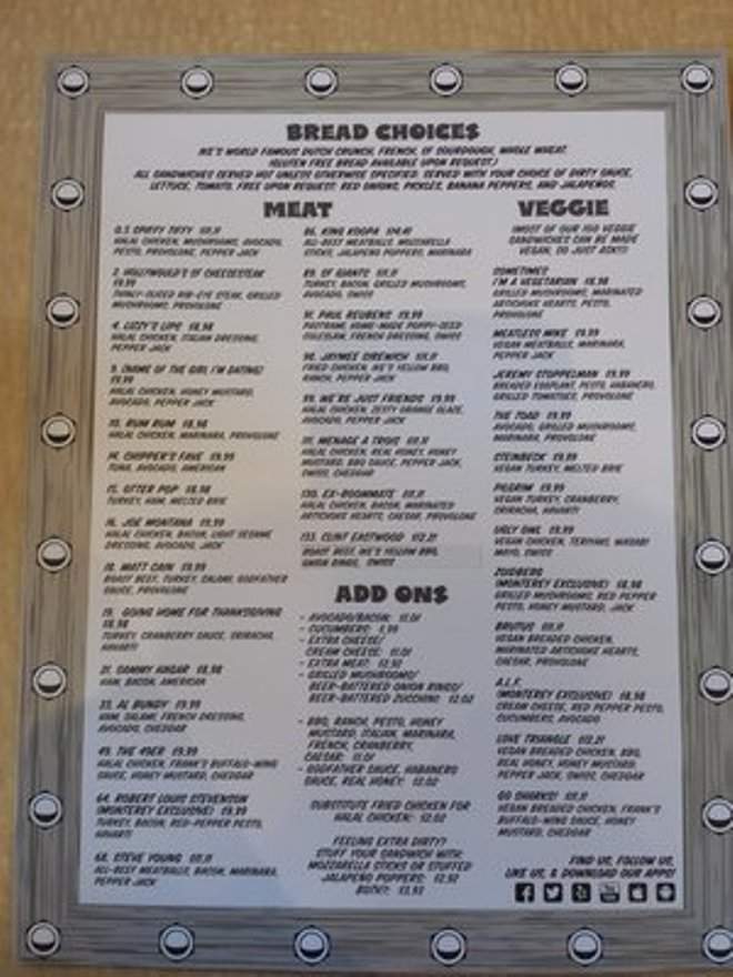 Ike's Love & Sandwiches - Monterey, CA menu_pic