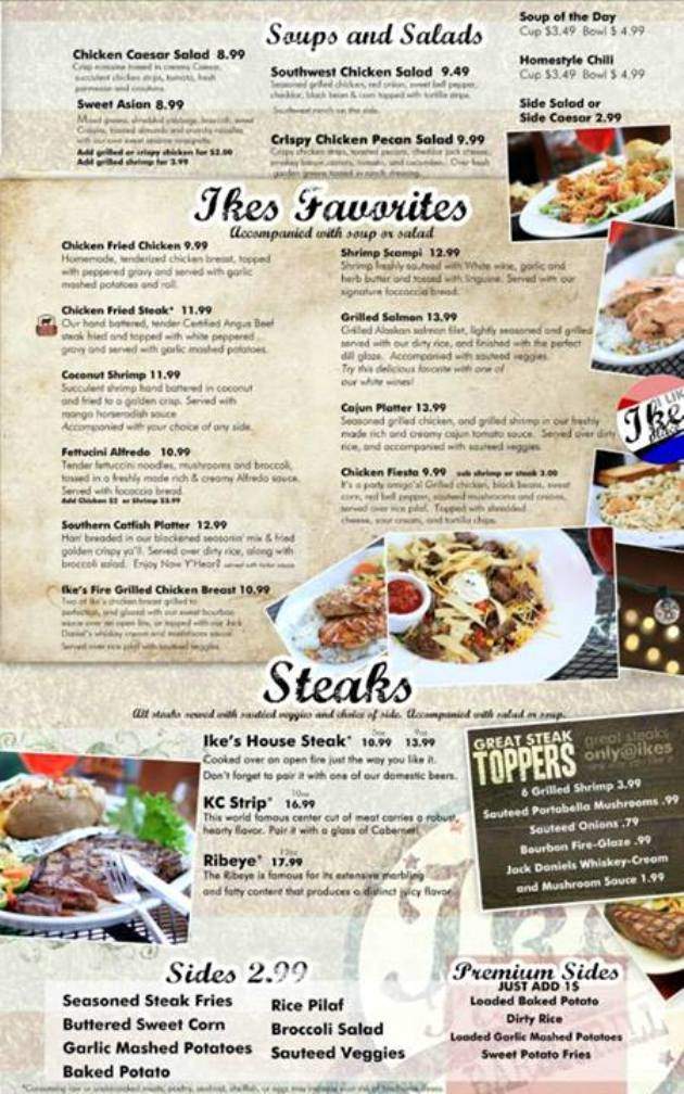 Ike's Place - Abilene, KS menu_pic