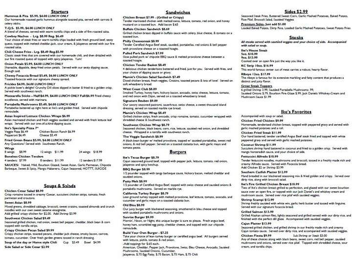 Ike's Place - Abilene, KS menu_pic