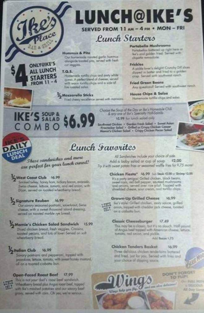 Ike's Place - Abilene, KS menu_pic