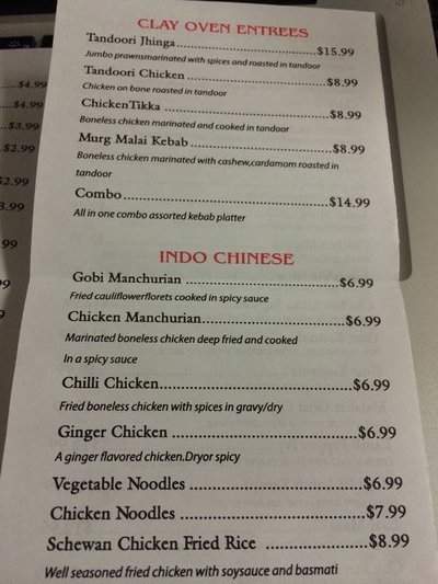 Indian Market - Allen, TX menu_pic