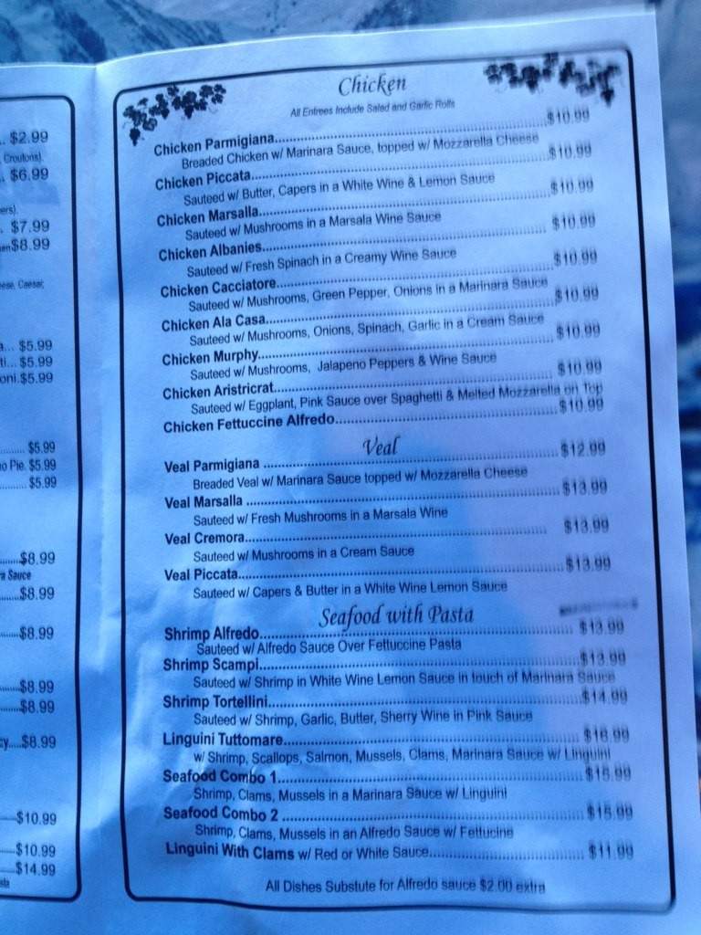 Italian Garden - Lubbock, TX menu_pic