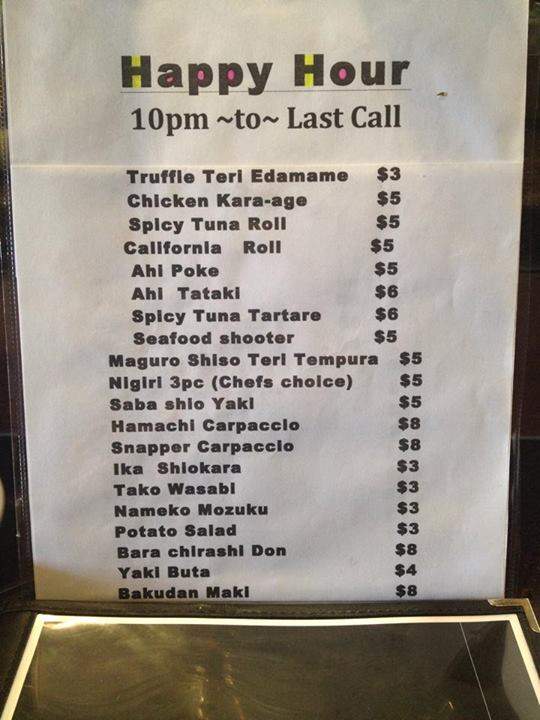Izakaya Torae Torae - Honolulu, HI menu_pic