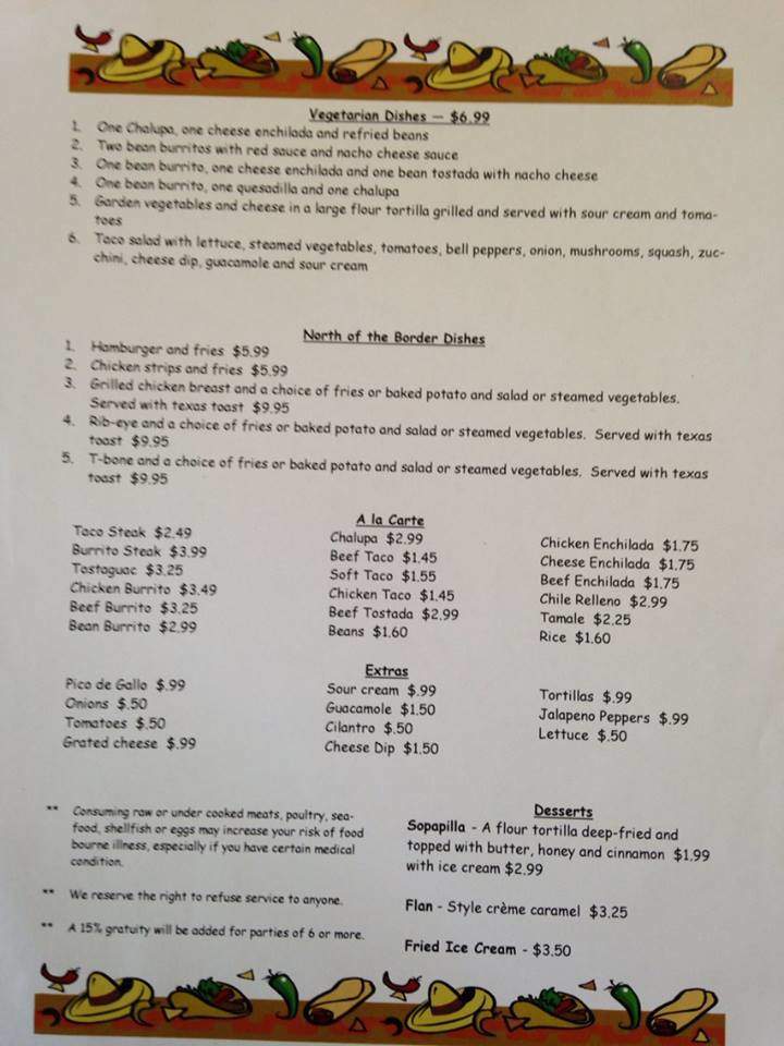 Jalapeno's - Somerville, TN menu_pic