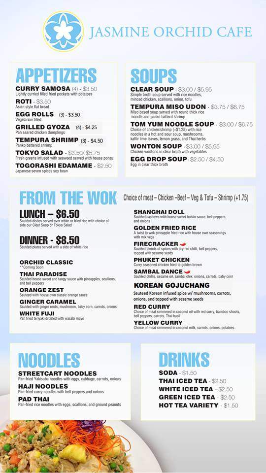 Jasmine Orchid Cafe - Lawrenceburg, IN menu_pic