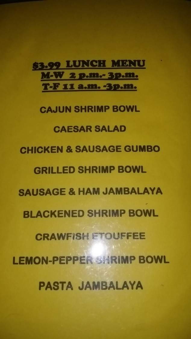 Jester Jax Cajun Bar & Grill - El Paso, TX menu_pic