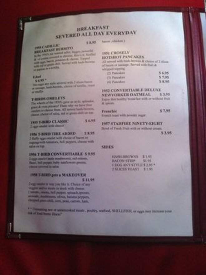 JJ's Chillin & Grillin 50's Restaurant - Pagosa Springs, CO menu_pic