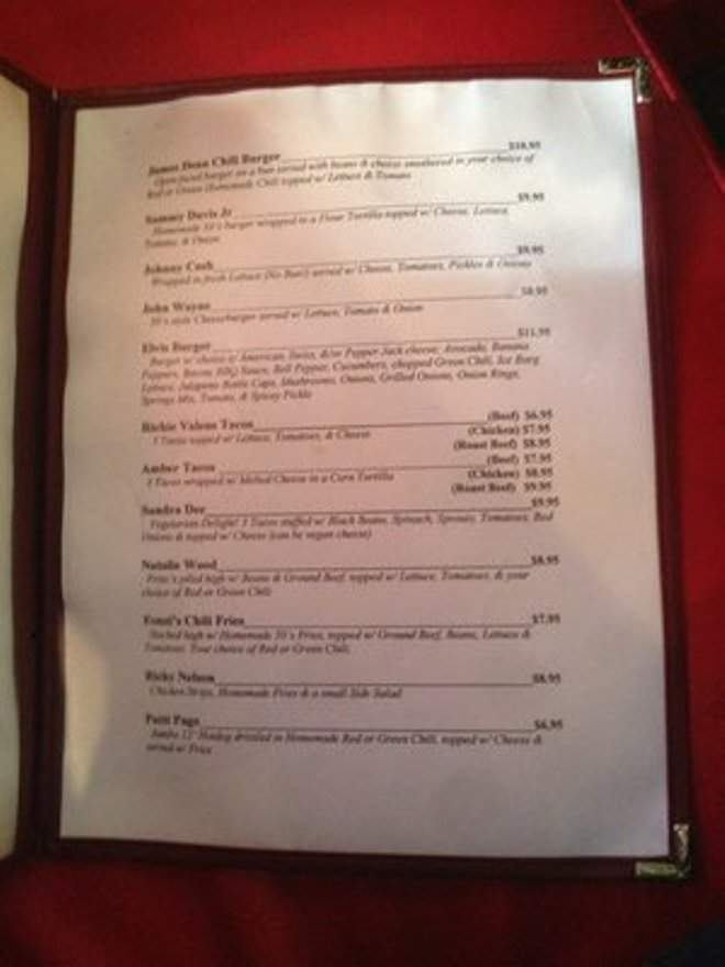 JJ's Chillin & Grillin 50's Restaurant - Pagosa Springs, CO menu_pic