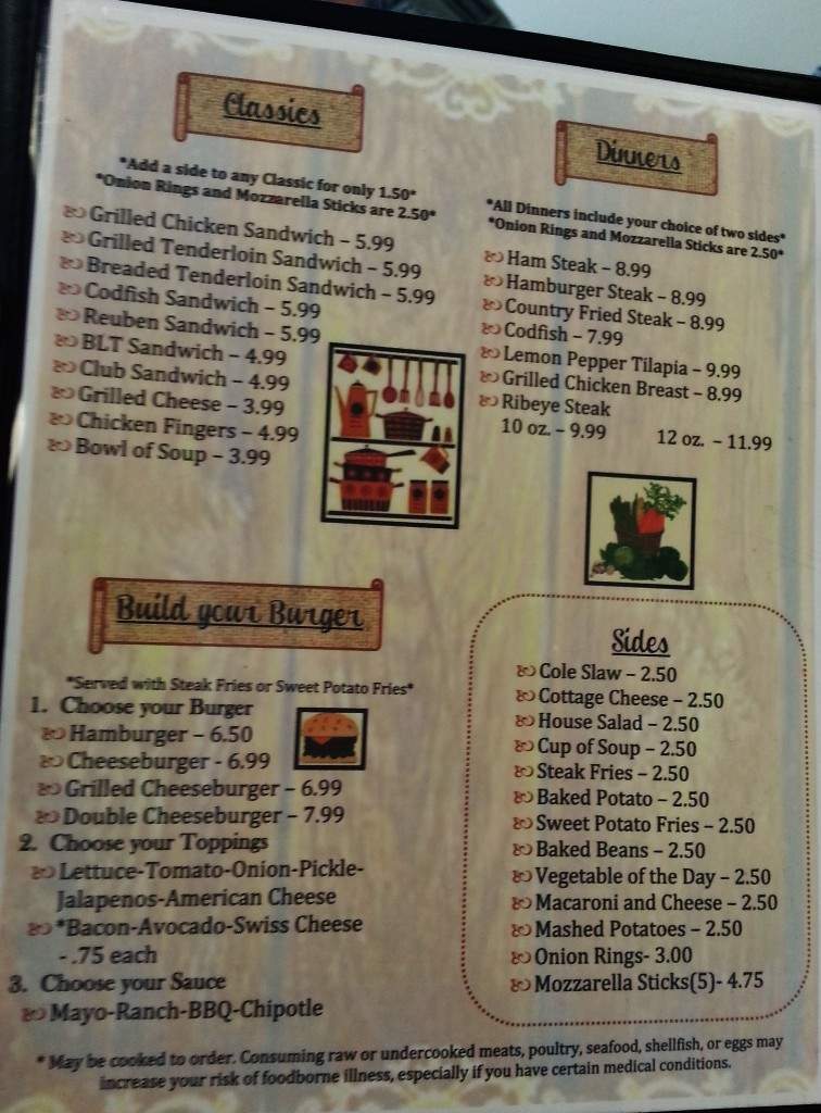 JJ'S Kitchen - Trafalgar, IN menu_pic