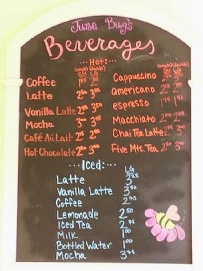 Junebug's Bakery - Danville, CA menu_pic