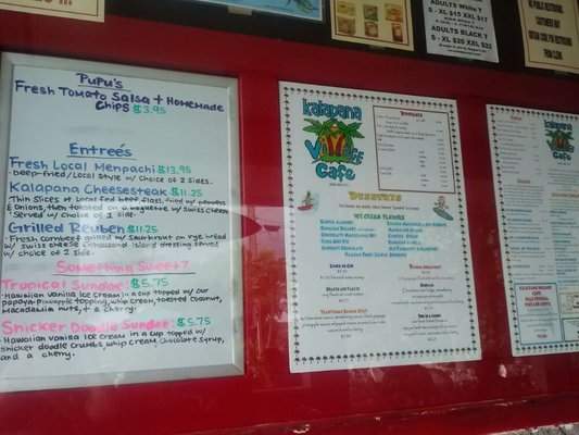 Kalapana Village Cafe - Pahoa, HI menu_pic