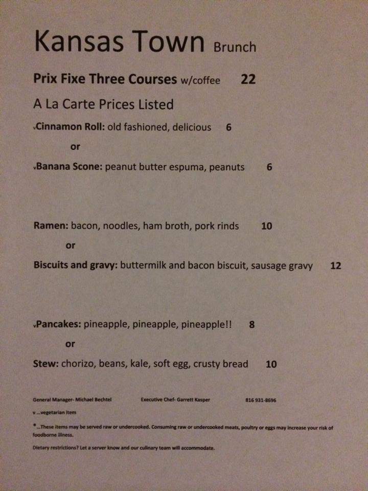 Kansas Town - Kansas City, MO menu_pic