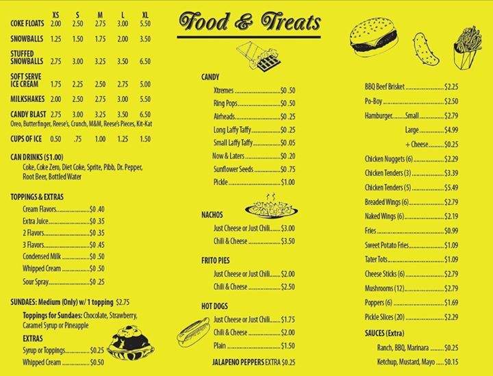 Kare Bears Korner - Port Barre, LA menu_pic