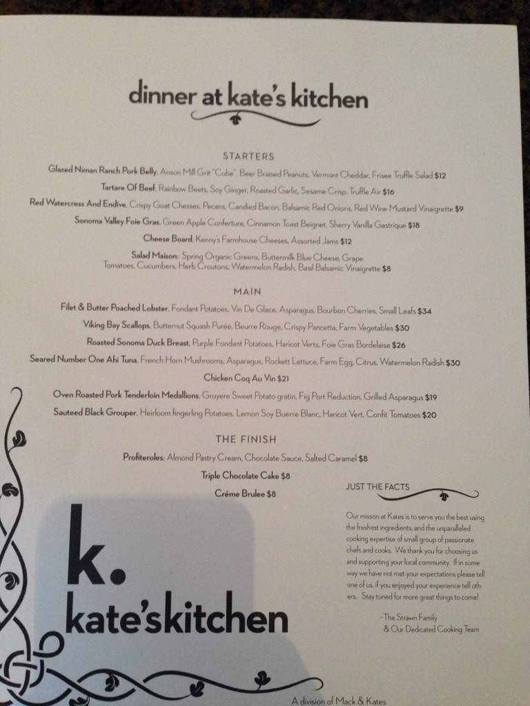 Kate's Kitchen - Franklin, TN menu_pic