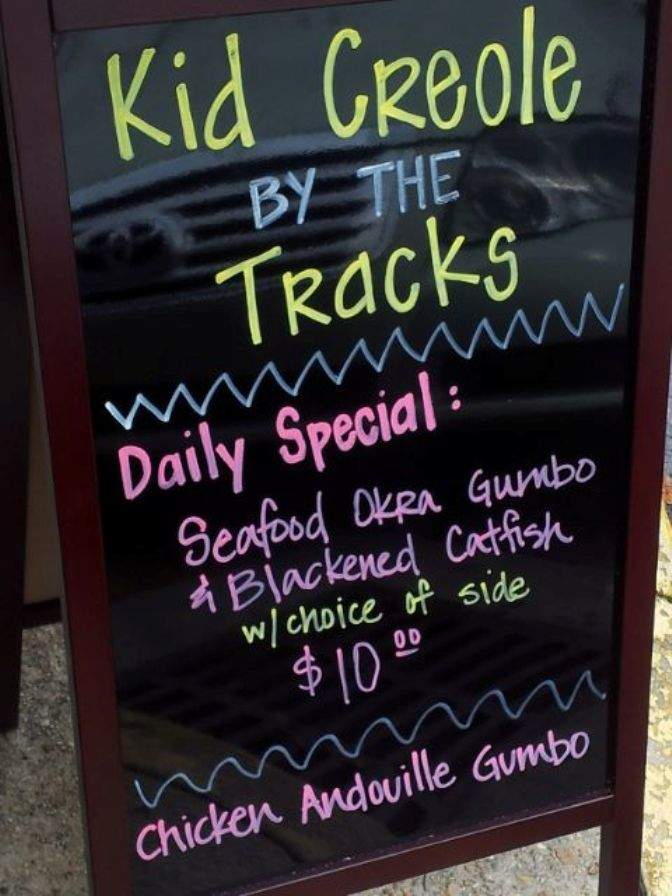Kid Creole By The Tracks - Metairie, LA menu_pic