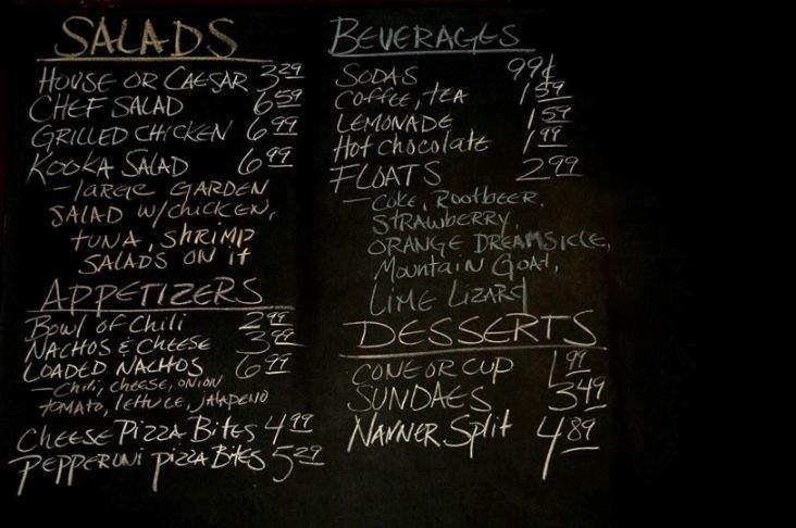 Kooka's Nest Cafe - Clarksville, TN menu_pic