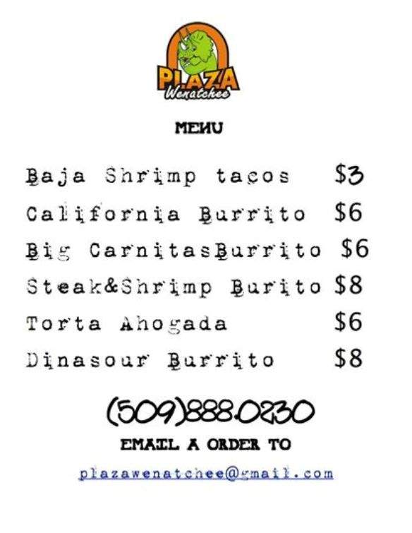 La Plaza Wenatchee - Wenatchee, WA menu_pic