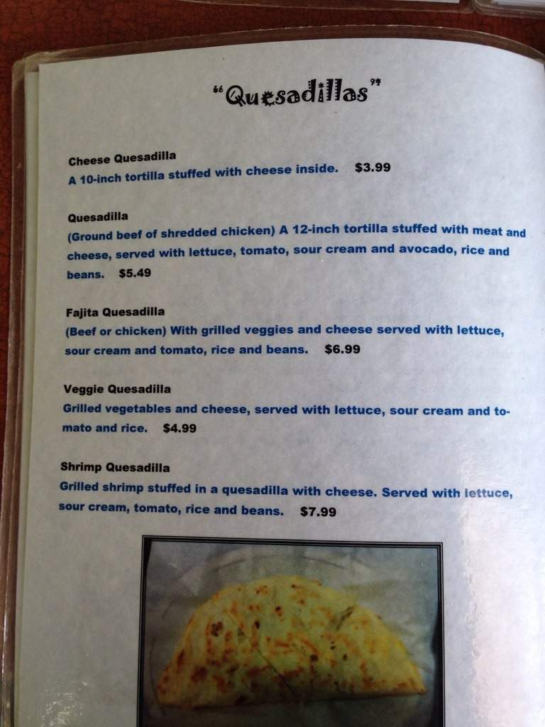 La Salvadorena - Russellville, AR menu_pic