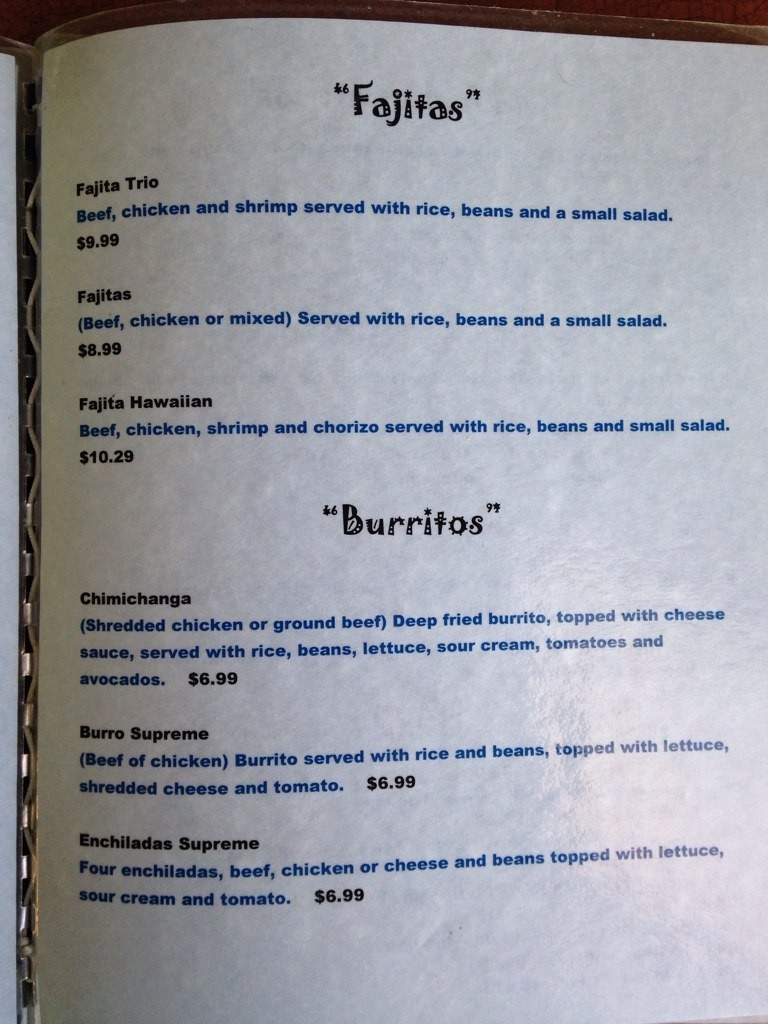 La Salvadorena - Russellville, AR menu_pic