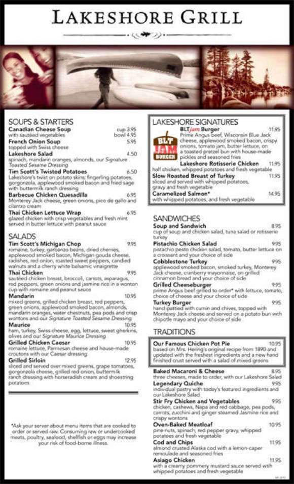 Lakeside Grille - Sterling Heights, MI menu_pic