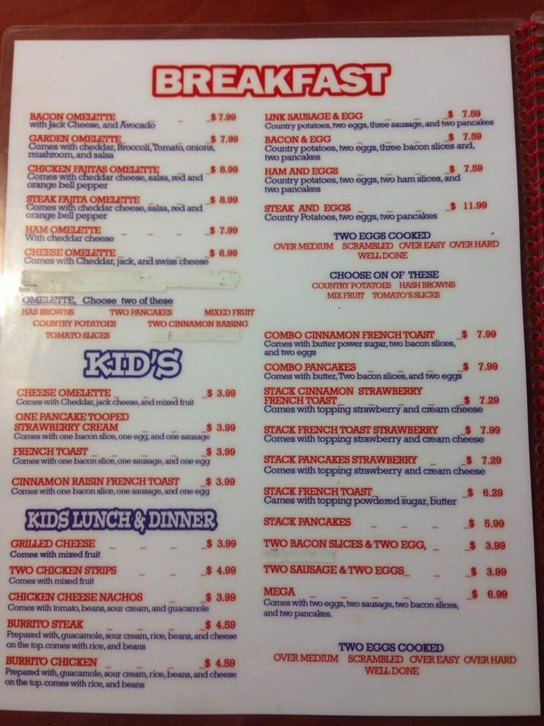 Las Palmitas - Bartlett, TN menu_pic