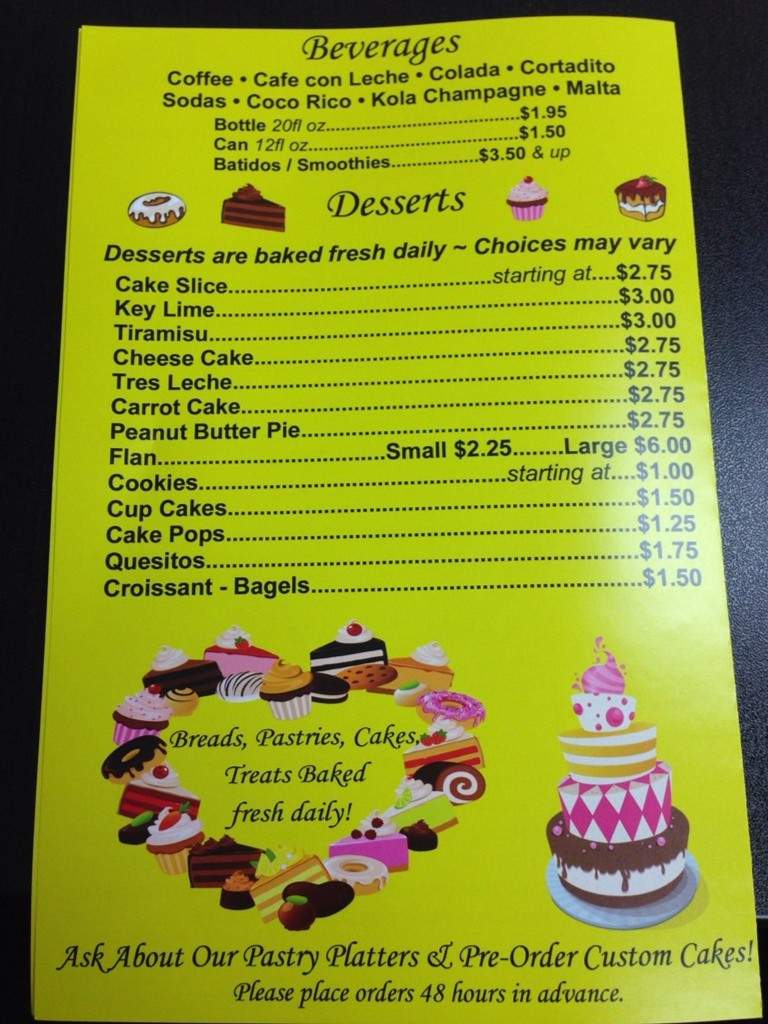 Latin Sweets Bakery - Hollywood, FL menu_pic