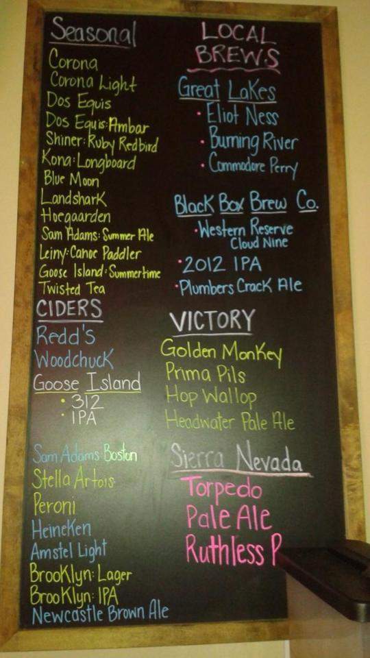 Leader Bar & Grill - Cleveland, OH menu_pic
