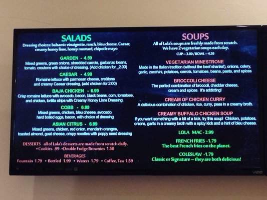 Lola's Chicken Shack - Alameda, CA menu_pic