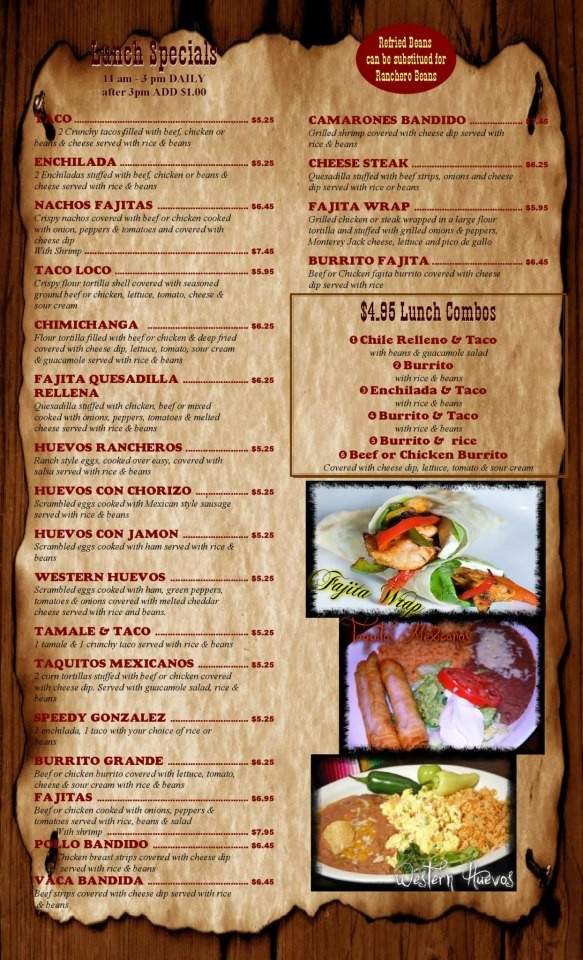 Los Rodeos Mexican Bar & Grill - Mount Sterling, KY menu_pic